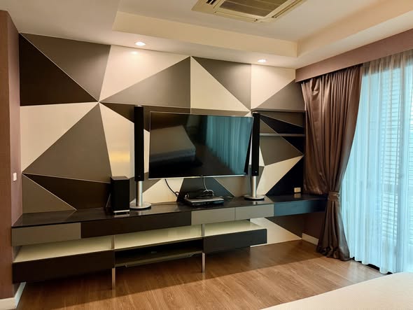 bedroom and living room of Bless Town Sukhumvit 50