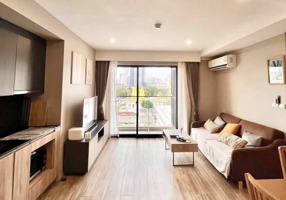 living room and room interior of Blossom Condo Sathon-Charoen Rat