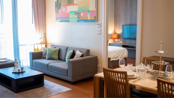 living room of Bright Sukhumvit 24