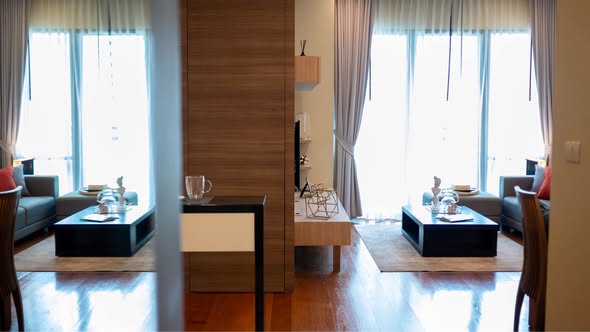 living room and room interior of Bright Sukhumvit 24