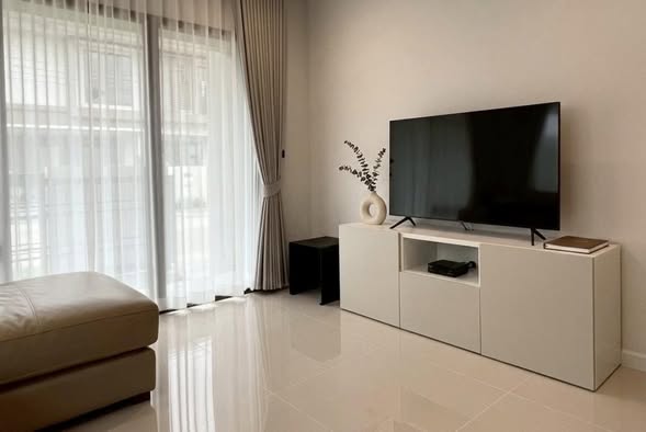 living room and bedroom and room interior of Burasiri Krungthep Kreetha
