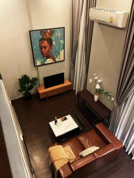 living room of C Ekkamai Condominium