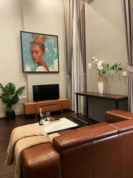 living room of C Ekkamai Condominium