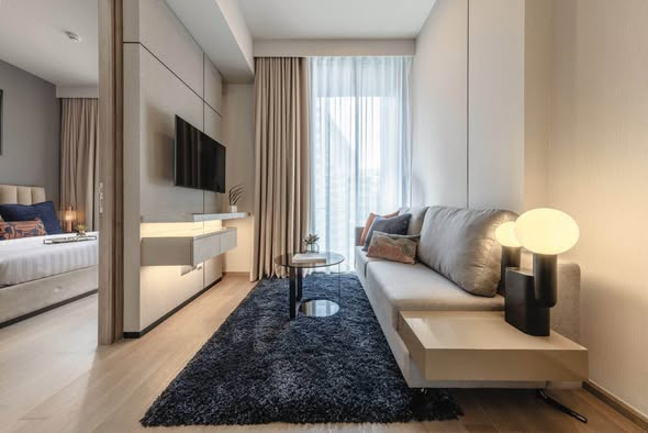 bedroom and living room of Celes Asoke