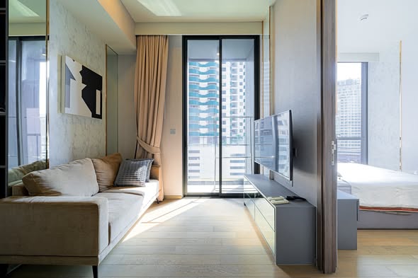 living room and bedroom and room interior of Celes Asoke