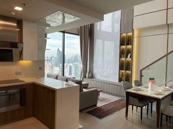 living room and kitchen of Celes Asoke