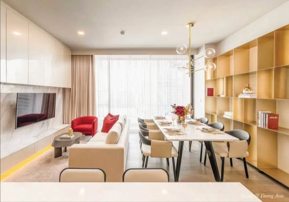 living room and room interior of Celes Asoke