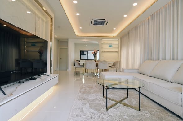 living room and bedroom of Centro Bangna