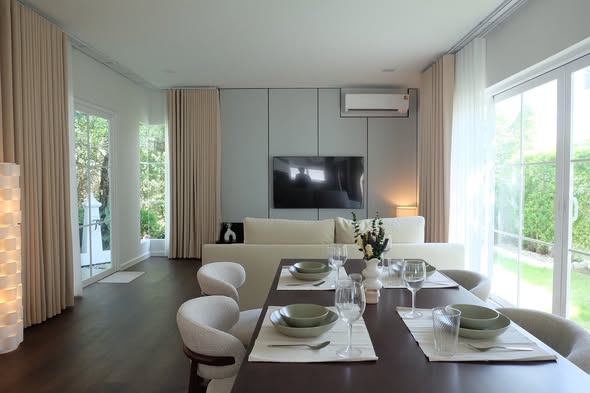 living room and room interior of Chaiyapruek Bangna KM15