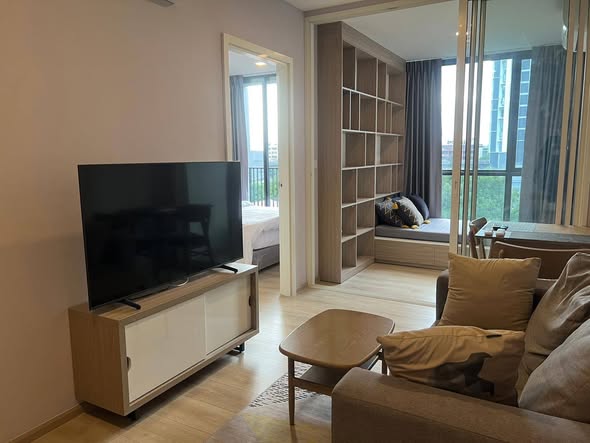 bedroom and living room of CHAMBERS On Nut Station, Sukhumvit Soi 81