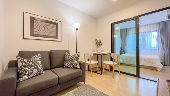 bedroom and living room and room interior of Chewathai Hallmark Ladprao – Chokchai 4 Phase 2