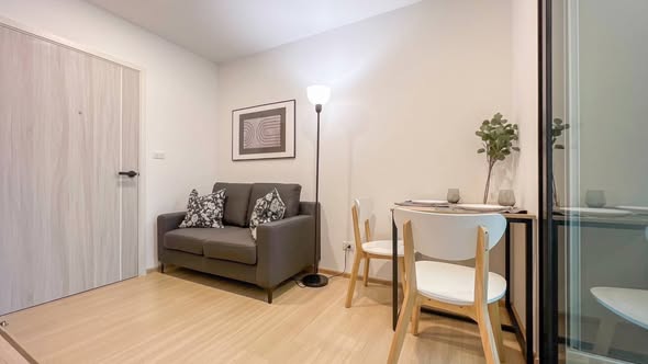 living room and bedroom and room interior of Chewathai Hallmark Ladprao – Chokchai 4 Phase 2