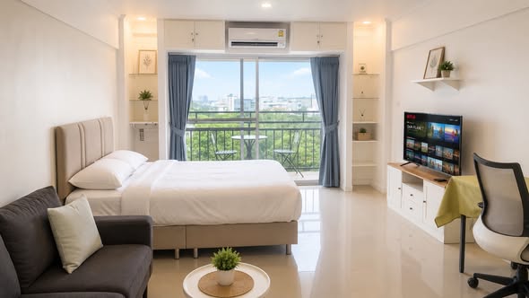 bedroom of Chomdoi Condotel—2