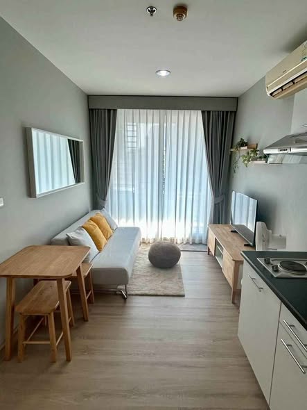 living room and bedroom of @ City Condo Sukhumvit