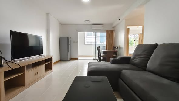 living room and bedroom of City Home Sukhumvit