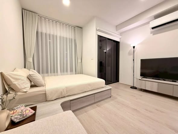 bedroom and living room of COBE Kaset-Sripatum (โค้บบ์ เกษตร-ศรีปทุม)