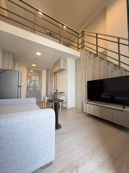 living room and bedroom of COBE Kaset-Sripatum (โค้บบ์ เกษตร-ศรีปทุม)