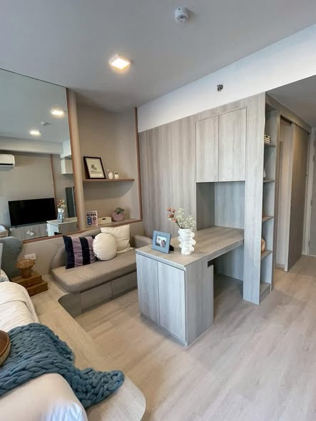 living room and room interior of COBE Ratchada-Rama 9
