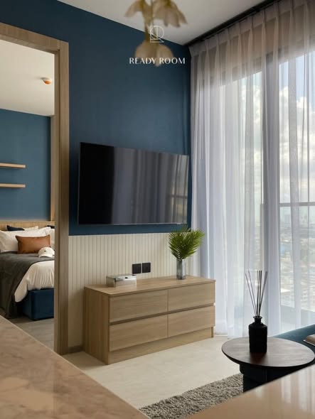 bedroom and living room of Cooper Siam