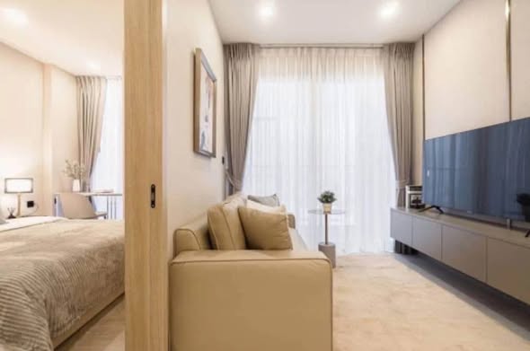 living room and bedroom of Cooper Siam