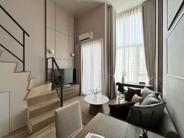 bedroom and living room of Culture Thonglor