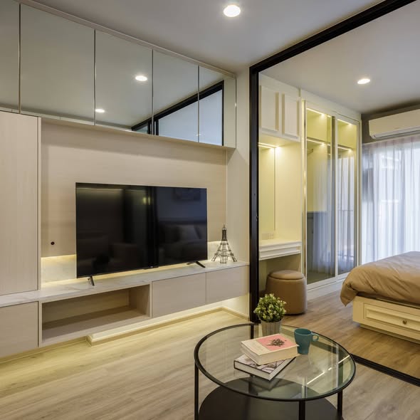 bedroom and living room and room interior and bathroom of Culture Thonglor