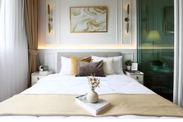 bedroom of D condo ramindra