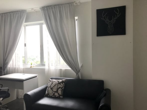 living room of ดีคอนโด แคมปัส รีสอร์ท บางนา : dcondo Campus Resort Bangna