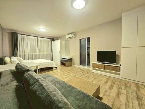 bedroom and living room and room interior of dcondo Campus Resort Rangsit