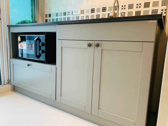 kitchen of DCondo Kathu