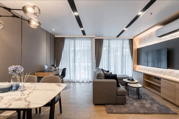 bedroom and living room of Destiny63 Ekamai Apartment