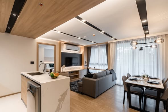 living room of Destiny63 Ekamai Apartment