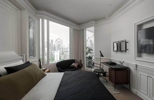bedroom of Eight Thonglor Residence