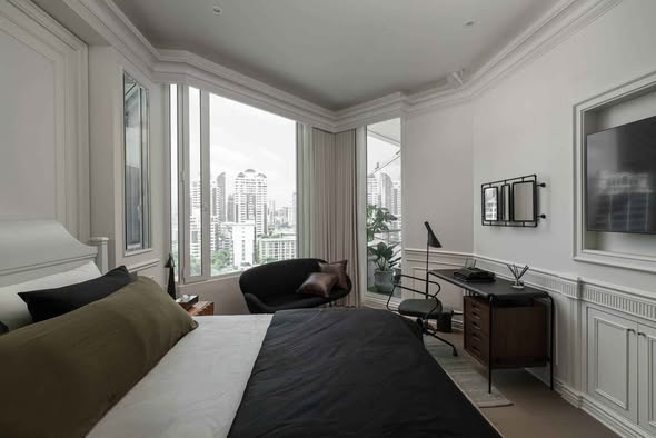 bedroom of Eight Thonglor Residence