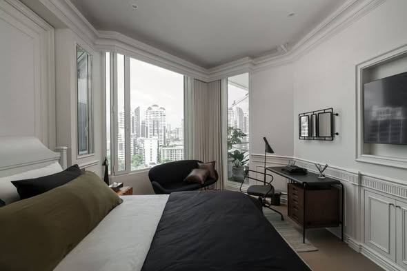 bedroom of Eight Thonglor Residence