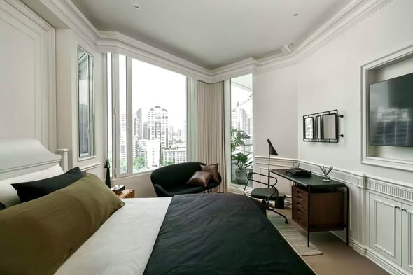 bedroom of Eight Thonglor Residence