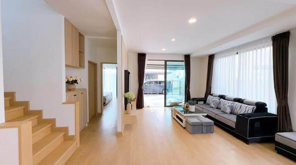 living room of ENGEL HAUS โรงโป๊ะ-มอเตอร์เวย์7