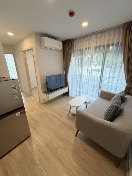 living room and bedroom of ESQUE Condo Sukhumvit 101/1