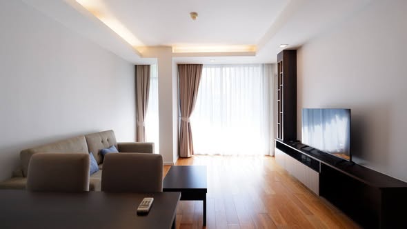 living room and bedroom of Focus Ploenchit