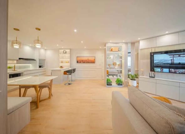 living room and kitchen of Fortune CondoTown