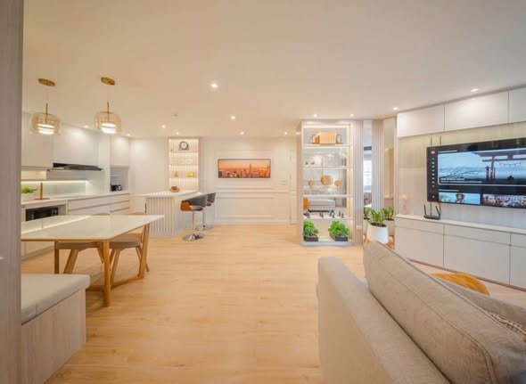 living room and kitchen of Fortune CondoTown