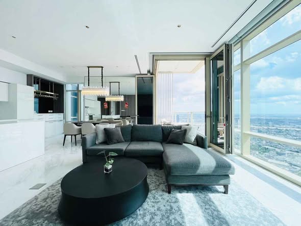 living room and room interior of Four Seasons Private Residences