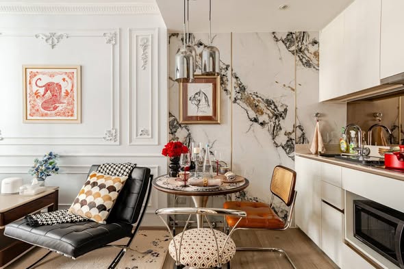 living room and kitchen of Fynn Asoke