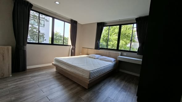 bedroom of G Condo Sriracha
