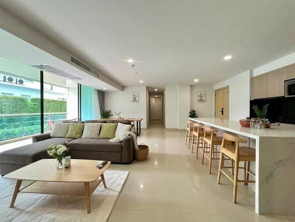 living room and room interior and kitchen of Gardenia Pattaya