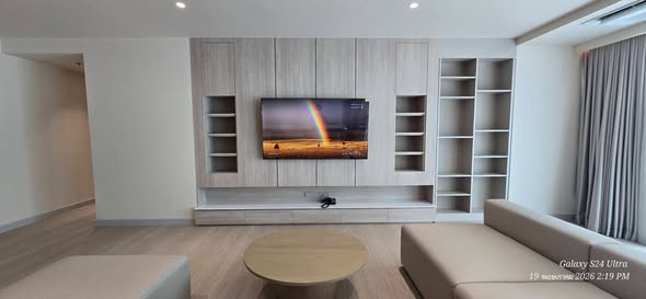 living room and kitchen of GM Estate Hotel & Executive Apartments