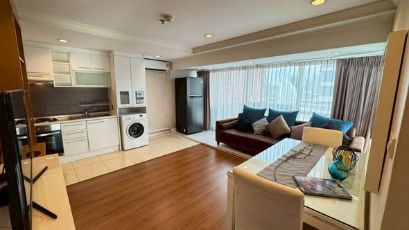 bedroom and living room of Grand Park View Asok