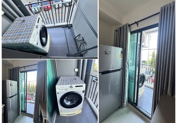 bedroom and room interior of Grene Condo Don Mueang-Song Prapha