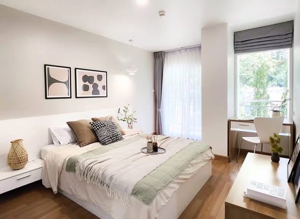 bedroom of Grene Condo Suthisarn ( กรีเน่ คอนโด สุทธิสาร )