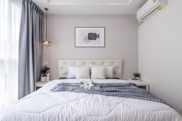 bedroom of Happy condo ladprao